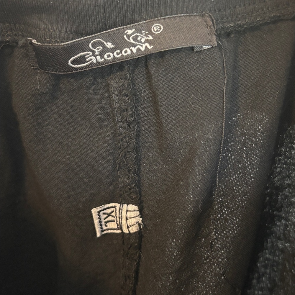Black Tiered Wide-Leg Boutique Pants - Picture 2 of 10